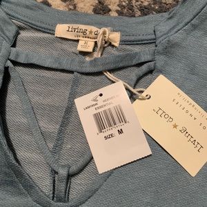 Long sleeve blue shirt